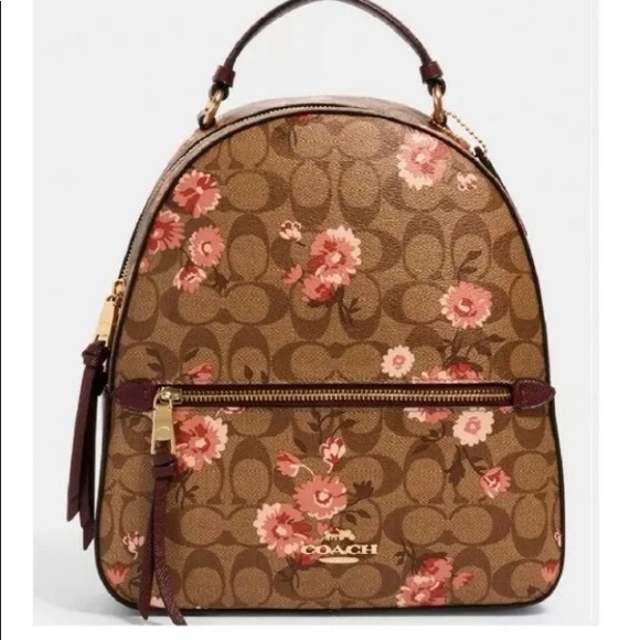 coach floral backpack